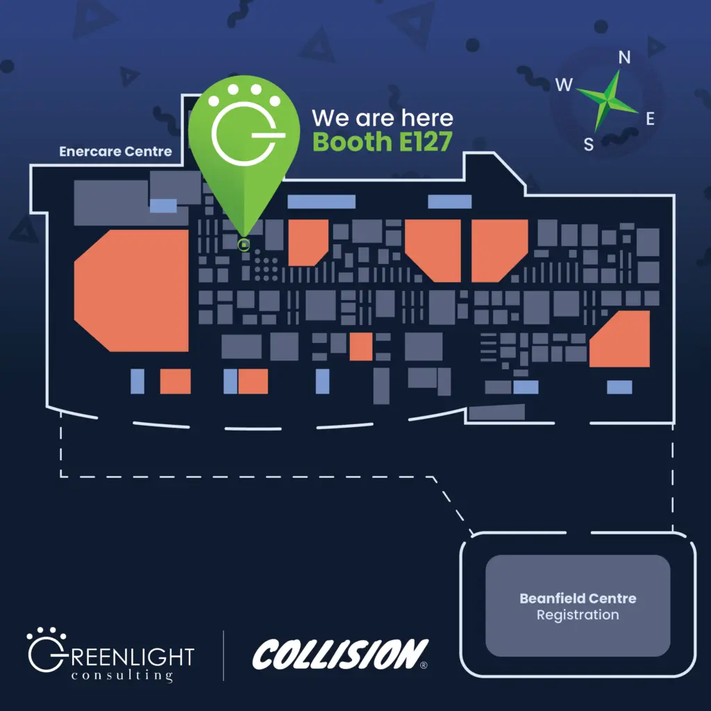 Greenlight booth location at Collision 2022