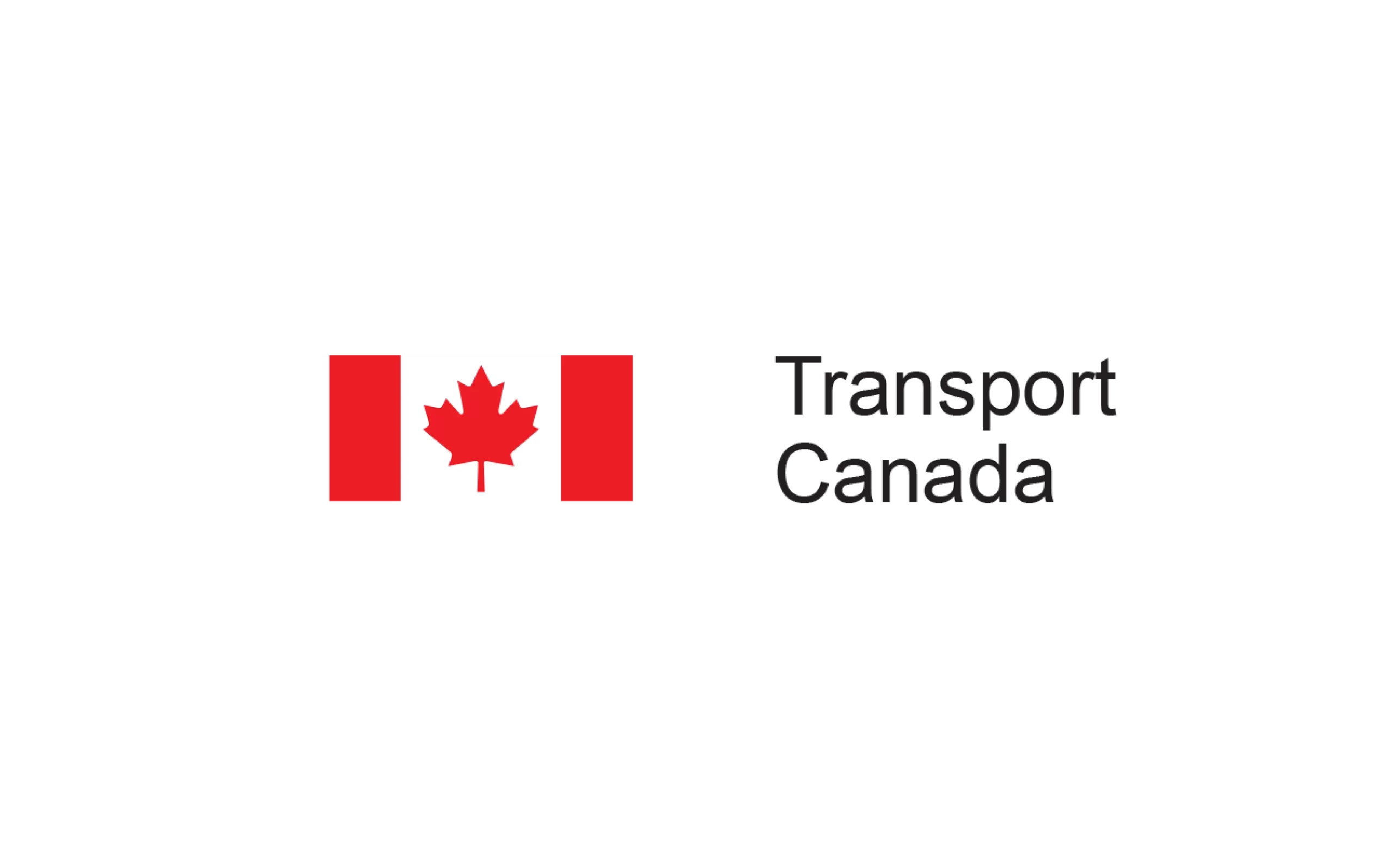 Red and white Transport Canada logo